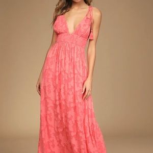Lulus Coral Dress! Sz XL